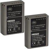 BM Premium 2 Pack of BLN-1 Batteries Fully Decoded for Olympus Pen F, OM-D E-M1, OM-D E-M5, OM-D E-M5 Mark II, OM-D E-P5 Digital SLR Camera