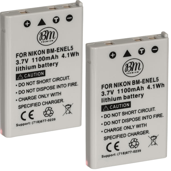 BM Premium Pack of EN-EL5 Batteries for Nikon Coolpix P80, P90