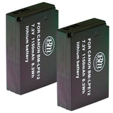 BM Premium 2-Pack of LP-E12 Batteries for Canon EOS-M, EOS M2, EOS M10, EOS M50, EOS M50 Mark II, EOS M100, EOS M200, SX70 HS, Rebel SL1 Cameras