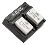BM Premium 2 Pack of NB-10L Batteries and Dual Bay Charger Kit for Canon PowerShot G15, G16, G1X, G3-X, SX40 HS, SX50 HS, SX60 HS Digital Camera