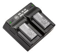 BM Premium 2 Pack NP-BX1/M8 Batteries and Dual Bay Charger for Sony CyberShot DSC-RX100, DSC-RX1R II, HX50V, HX60V HX80V, HX90V, WX300, WX350 Cameras