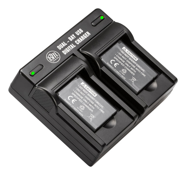 BM 2 EN-EL19 Batteries and Dual Bay Battery Charger for Nikon Coolpix S4100, S4200, S4300, S5200, S5300, S6400, S6500, S6800, S6900, S7000 Cameras