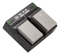 BM Premium 2 Pack BLS-50, PS-BLS5 Battery and Dual Bay Charger for Olympus OM-D E-M5 III, E-M10 III, E-M10 IV, E-PL8, E-PL9, E-PL10, Stylus 1 Cameras