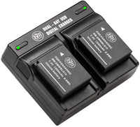 BM 2 Pack of DMW-BLG10 Batteries and Dual Bay Charger for Panasonic Lumix DC-ZS80 DC-GX9 DC-LX100 II DC-ZS200 DC-ZS70 GX80 GX85 ZS60 ZS100 GF6 GX7K