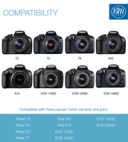 BM Premium LP-E10 Battery Charger for Canon EOS Rebel T3, T5, T6, T7, Kiss X50, Kiss X70, EOS 1100D, EOS 1200D, EOS 1300D, EOS 2000D Digital Camera