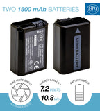 BM Premium NP-FW50 Battery for Sony DSC-RX10, DSC-RX10 II, RX10 III, RX10 IV Alpha 7 a7 a7R A7s A7s II a3000 a5000 a6000 a6300 A6400 a6500 Cameras