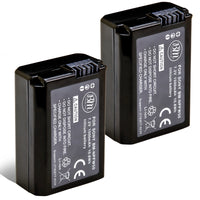 BM 2 NP-FW50 Batteries for Sony DSC-RX10 II, RX10 III, RX10 IV, Alpha 7, Alpha 7R, a7, a7R, A7s, A7s II, a3000 a5000 a6000 A6400 a6300 a6500 Cameras