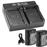 BM 4 NP-FZ100 Batteries and Dual Bay Charger for Sony a7S III, a6600, a7R IV, A7R III, A7R3, a7 III, Alpha A9, Alpha a9 II, Alpha 9R, Alpha 9S Cameras