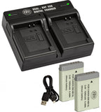 BM 2 NB-13L Batteries and Dual Charger for Canon G1 X Mark III G5 X Mark II G7 X Mark II, G7 X Mark III, G9 X Mark II, SX620 SX720 SX740 HS Cameras