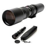 High-Power 500mm/1000mm f/8 Manual Telephoto Lens for Canon Digital EOS M, EOS M2, EOS M6, EOS M10, EOS M50, EOS M100 Cameras