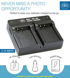 BM 2 LP-E17 Batteries and Dual Bay Charger for Canon EOS M6 Mark II, SL2, SL3, EOS RP, EOS M3, EOS M5, EOS M6, EOS Rebel T6i, T6s, T7i, T8i Cameras