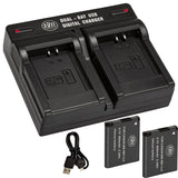 BM 2 NB-11LH Batteries and Dual Battery Charger for Canon Elph 110, Elph 130, Elph 135, Elph 140, Elph 150, Elph 160, Elph 170, Elph 180 Cameras